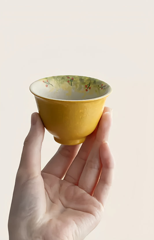 Autumn Amber Osmanthus Tea Cup Gift Set