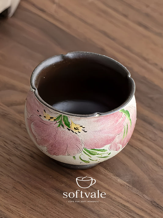 Iris Bloom Creative Stem Tea Cup