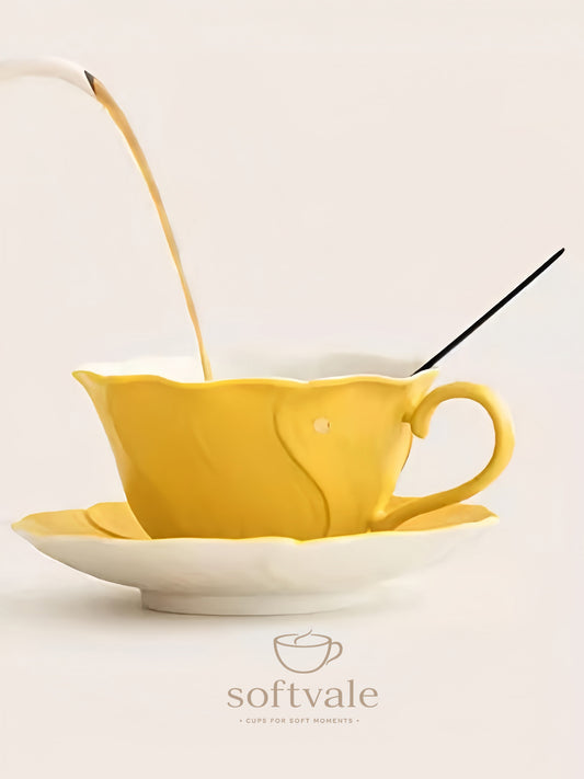 Golden Citrus Luxe Coffee Cup Set