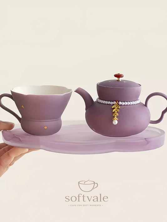 Amethyst Fortune Single-Serve Tea Set