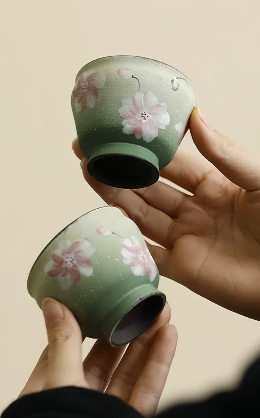 Magnolia Blush Artisan Tea Cup