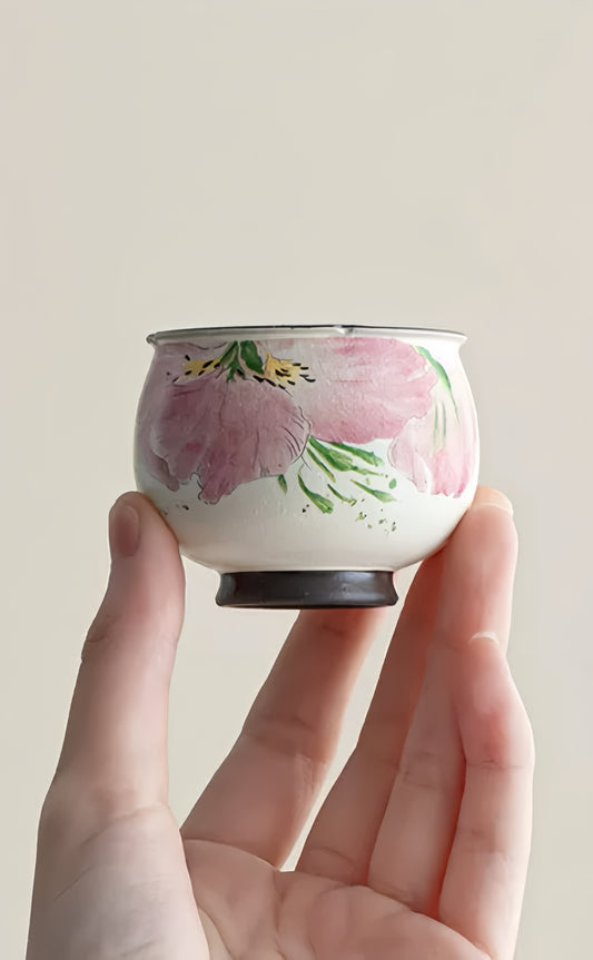 Iris Bloom Creative Stem Tea Cup